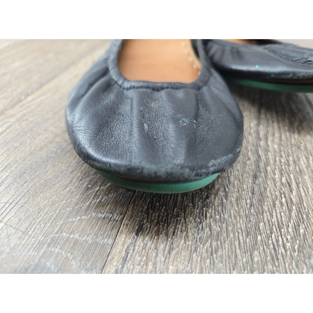 Tieks by Gavrieli Matte Black Leather Ballet Flats Women’s Size 13 Foldable